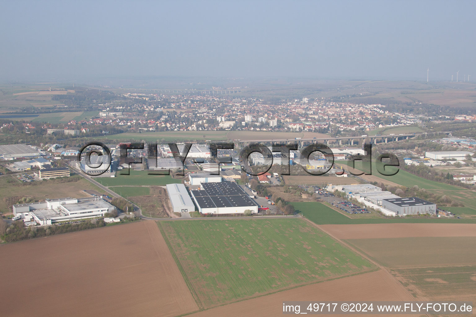 Vue aérienne de Alzey dans le département Rhénanie-Palatinat, Allemagne