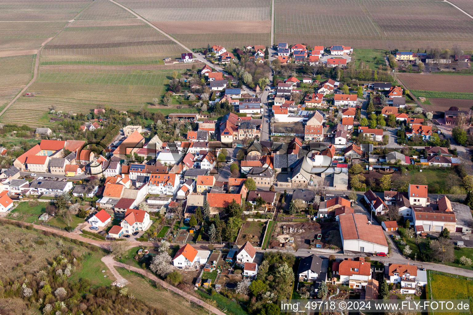 Vue aérienne de Quartier Schafhausen in Alzey dans le département Rhénanie-Palatinat, Allemagne