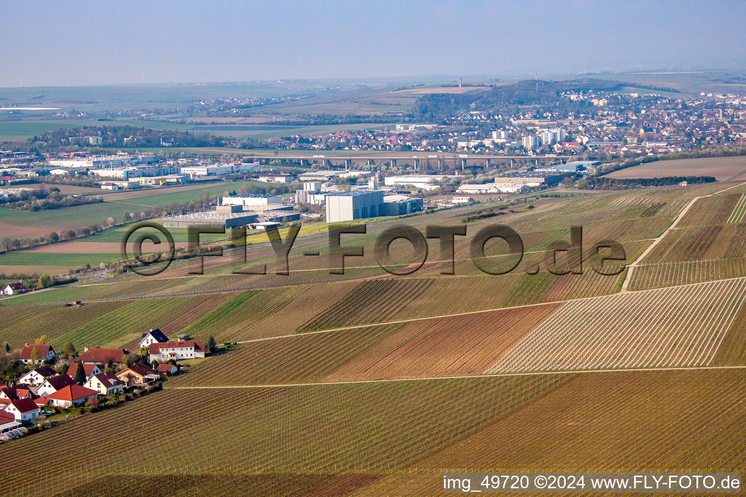 Vue aérienne de Zone industrielle Alzey à Alzey dans le département Rhénanie-Palatinat, Allemagne