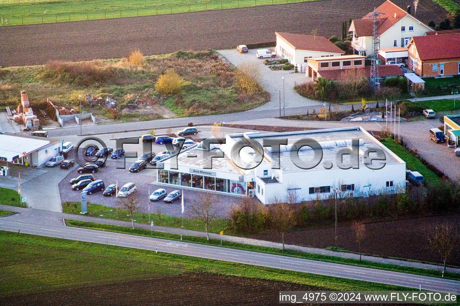 Vue aérienne de Karlshöhlchen à Freckenfeld dans le département Rhénanie-Palatinat, Allemagne