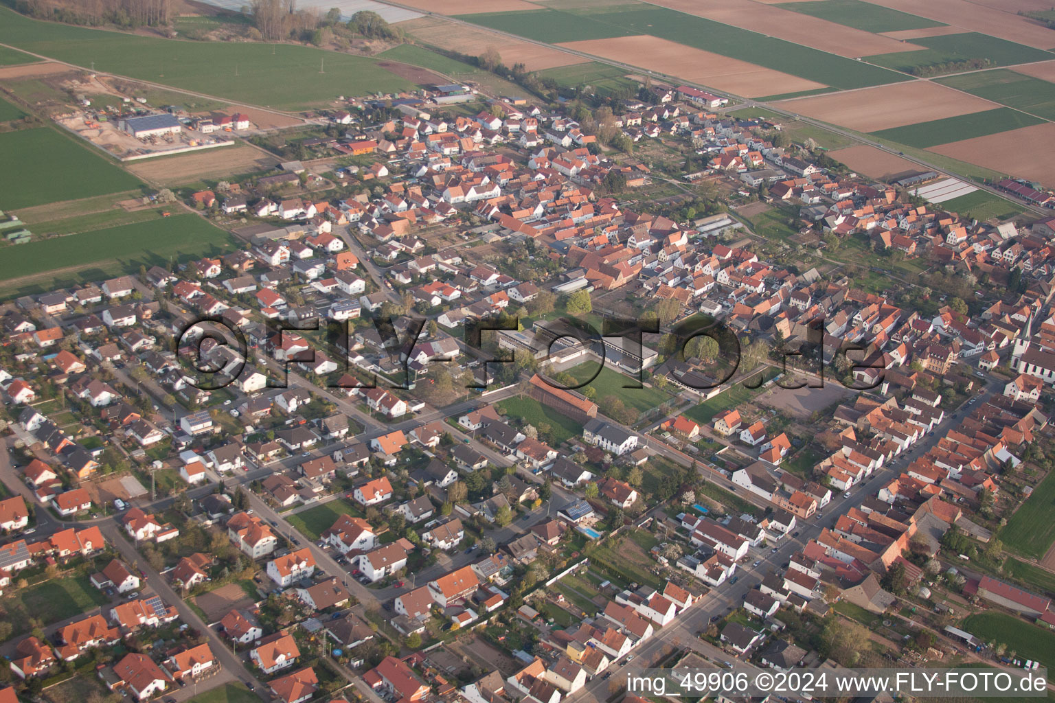 Image drone de Quartier Ottersheim in Ottersheim bei Landau dans le département Rhénanie-Palatinat, Allemagne