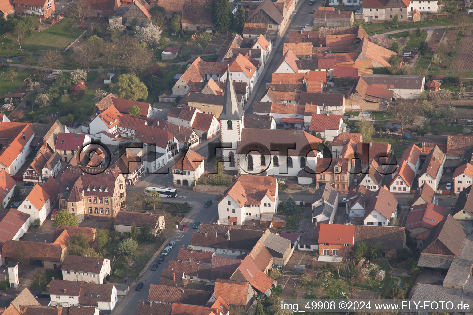 Quartier Ottersheim in Ottersheim bei Landau dans le département Rhénanie-Palatinat, Allemagne d'un drone