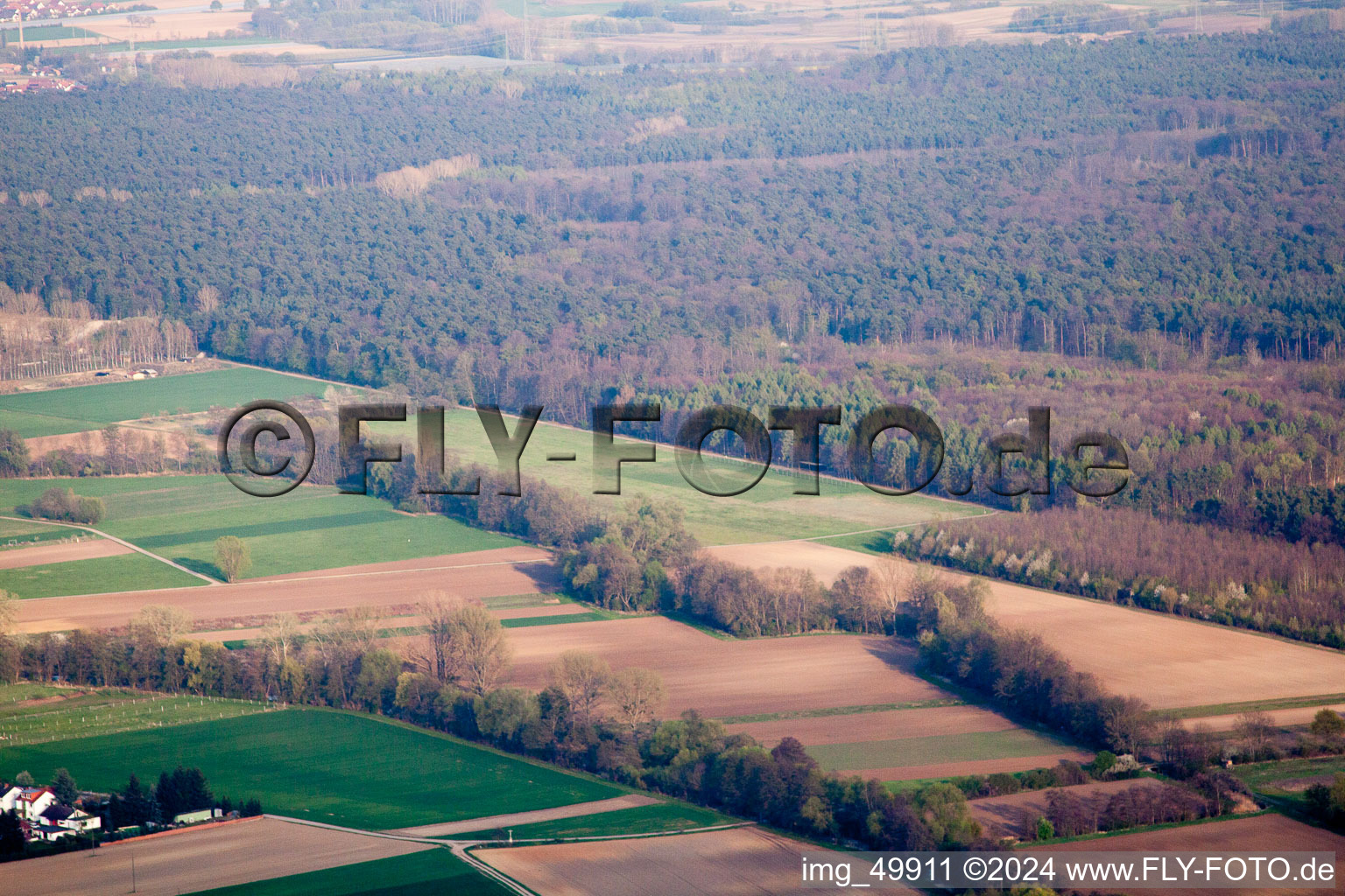 Vue aérienne de Aérodrome modèle MSC Rülzheim vu du nord-ouest à Rülzheim dans le département Rhénanie-Palatinat, Allemagne