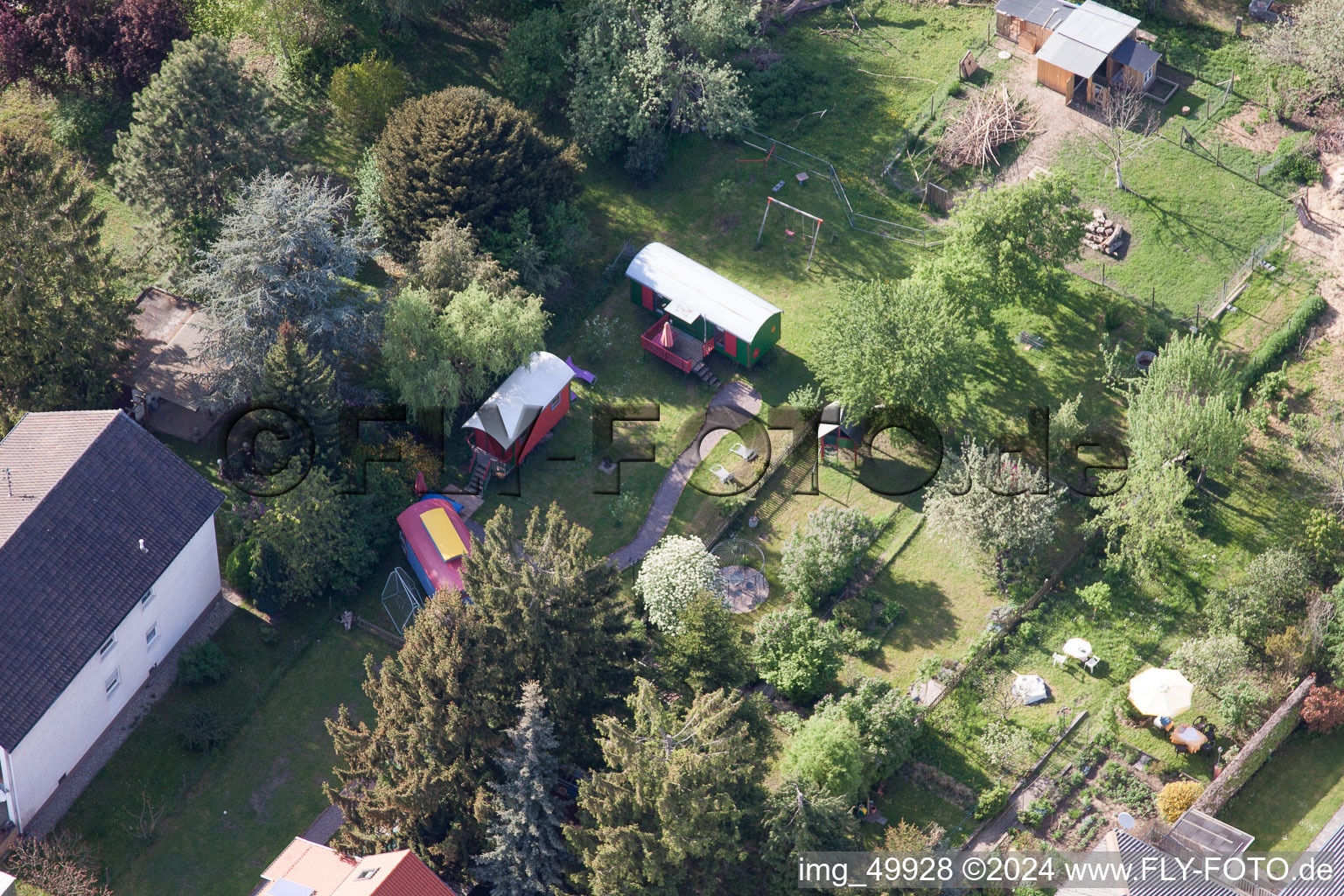 Image drone de Saarstrasse Villa Kunterbunt à Kandel dans le département Rhénanie-Palatinat, Allemagne