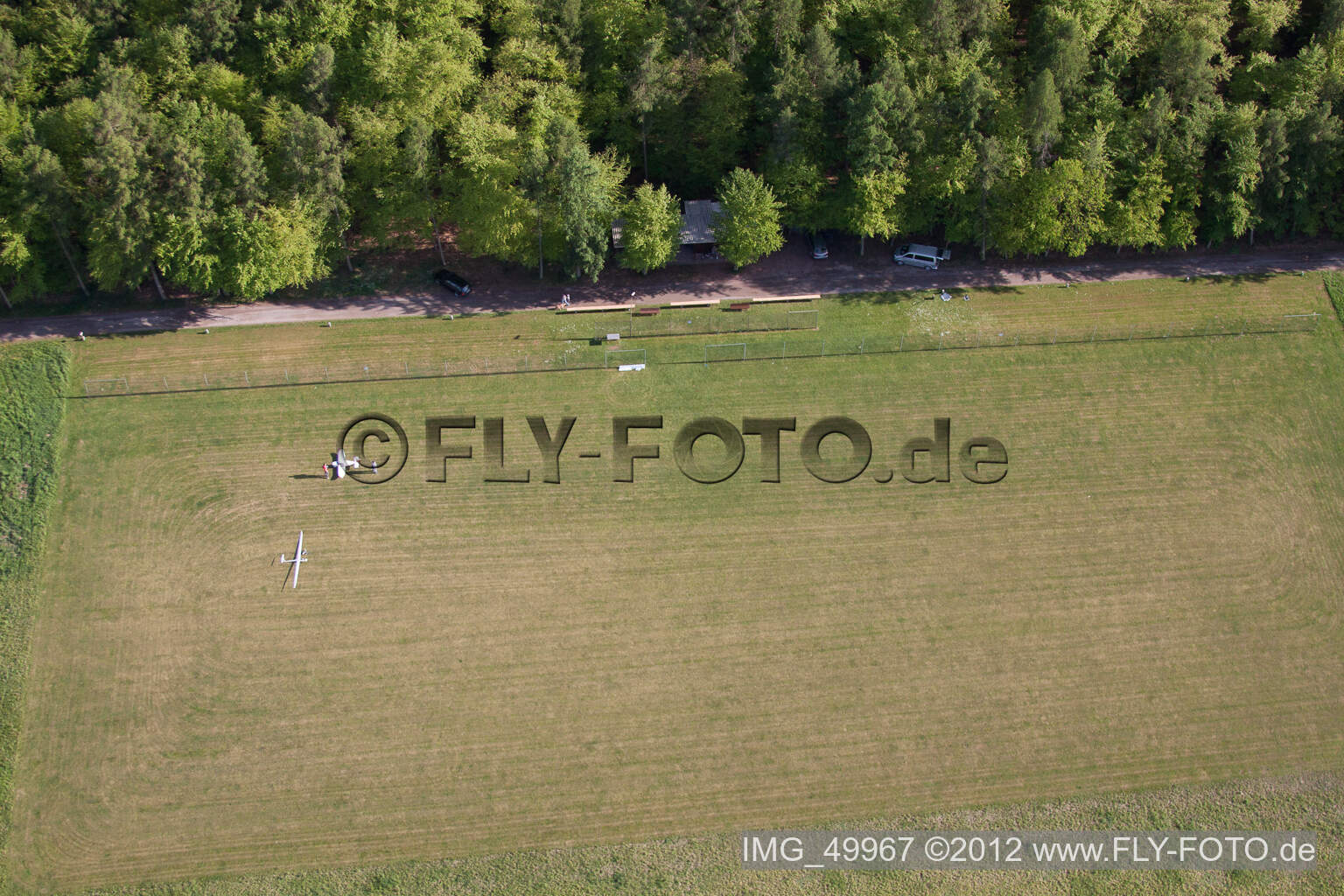 Vue aérienne de Aérodrome modèle MSC Rülzheim vu du nord à Rülzheim dans le département Rhénanie-Palatinat, Allemagne