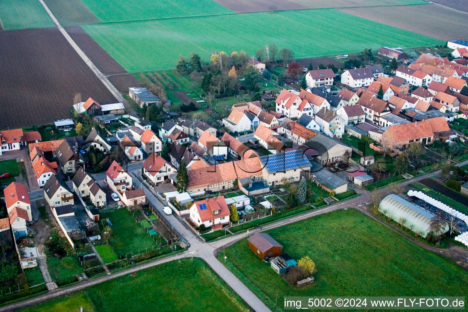 Sarrestr à Kandel dans le département Rhénanie-Palatinat, Allemagne vue d'en haut