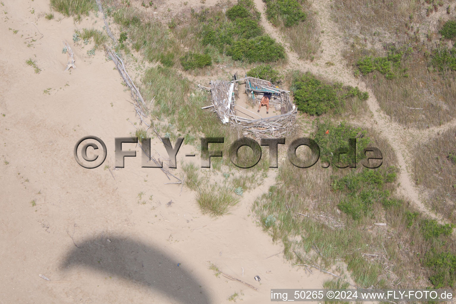 Photographie aérienne de Porto Falconera dans le département Vénétie, Italie