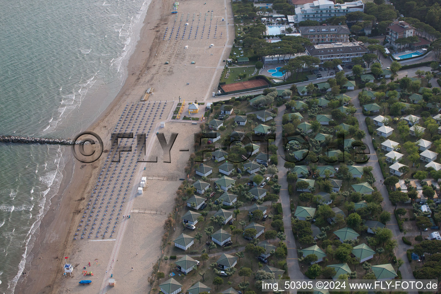 Image drone de Lido di Jesolo dans le département Metropolitanstadt Venedig, Italie