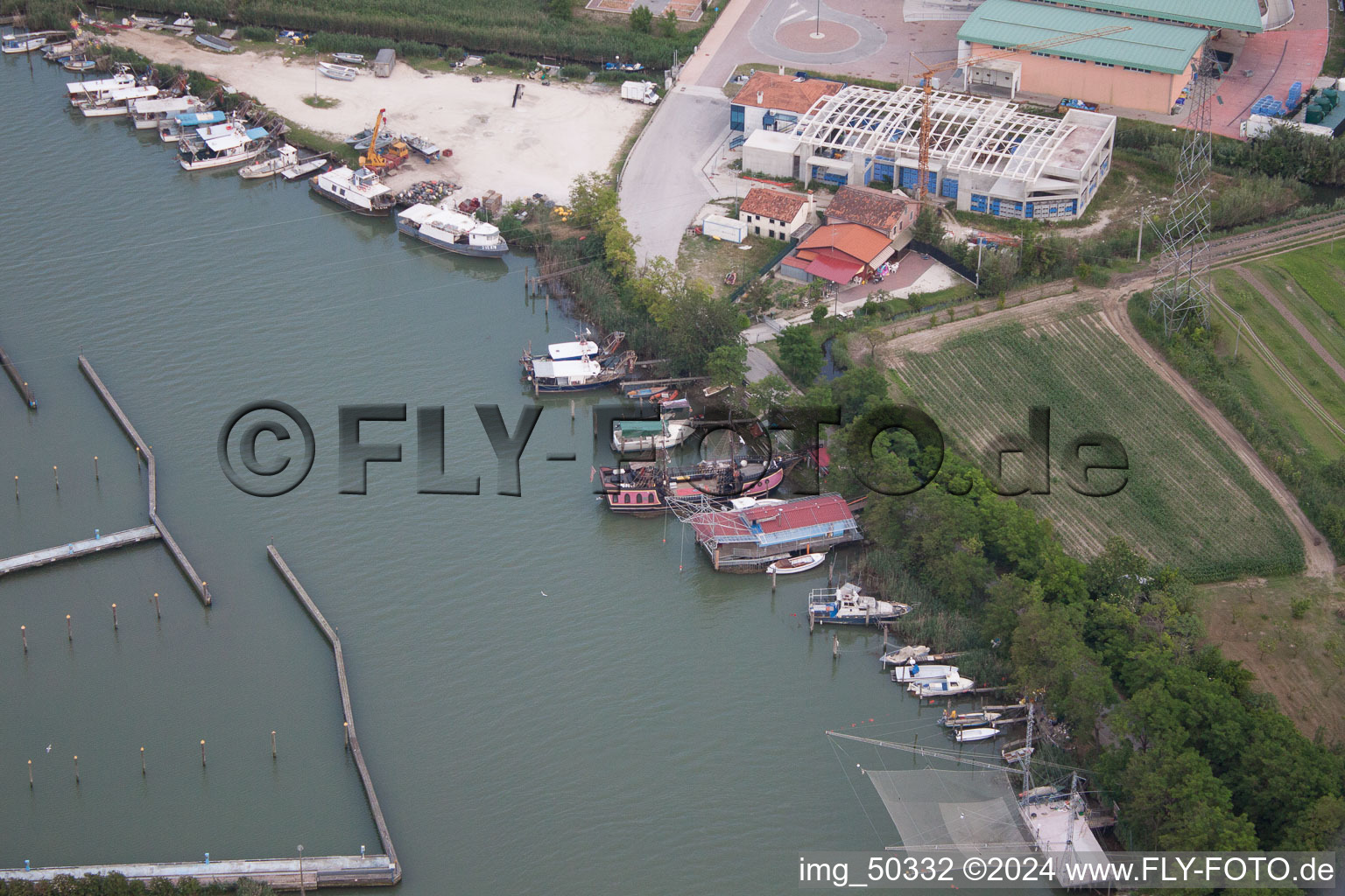 Photographie aérienne de Jesolo dans le département Metropolitanstadt Venedig, Italie