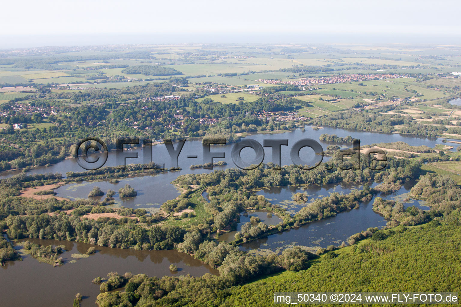 Vue aérienne de Fordwich dans le département Angleterre, Grande Bretagne