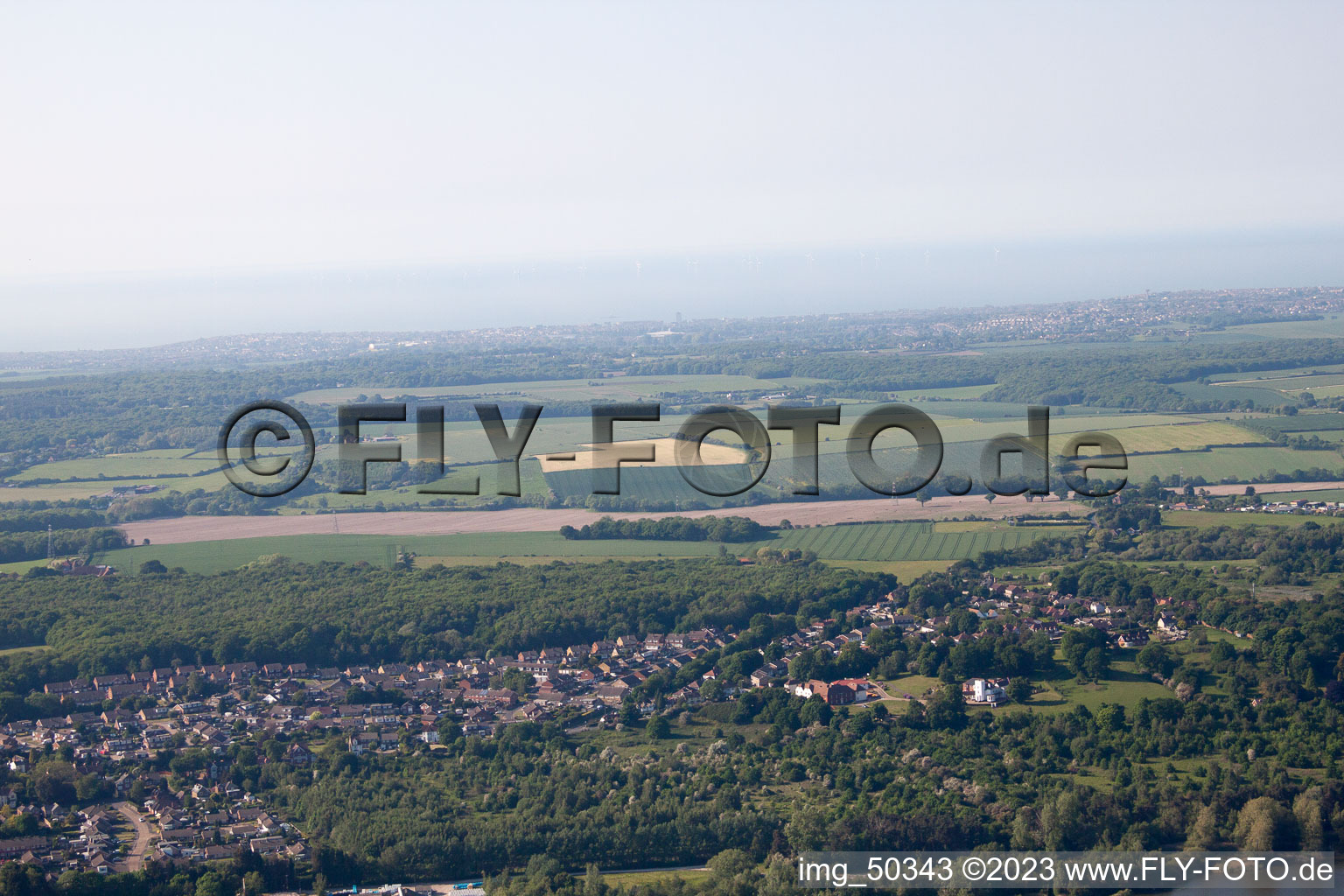 Vue aérienne de Fordwich dans le département Angleterre, Grande Bretagne