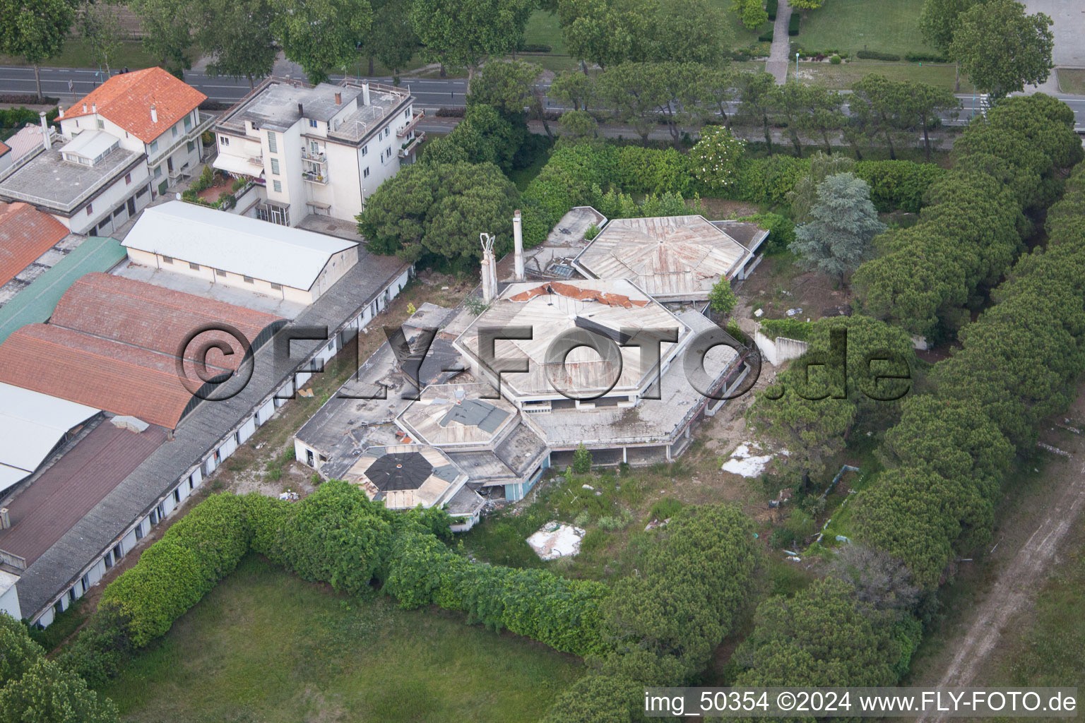 Enregistrement par drone de Lido di Jesolo dans le département Metropolitanstadt Venedig, Italie