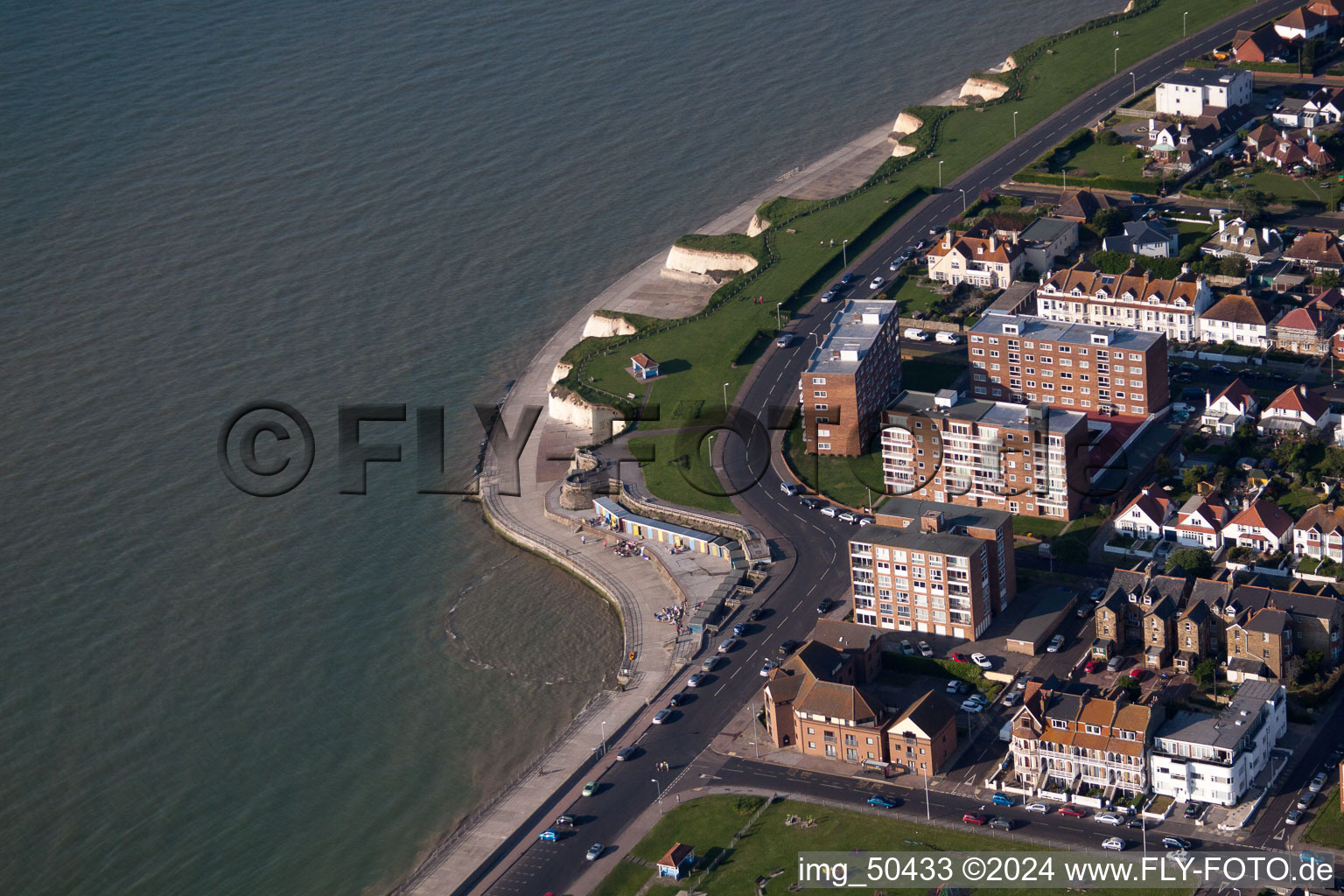 Birchington-on-Sea dans le département Angleterre, Grande Bretagne depuis l'avion