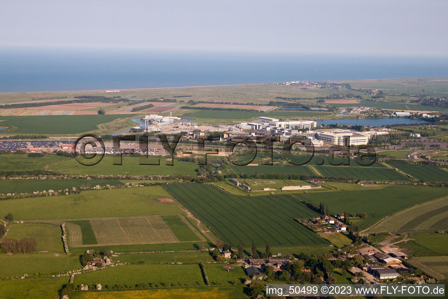 Photographie aérienne de Richborough dans le département Angleterre, Grande Bretagne