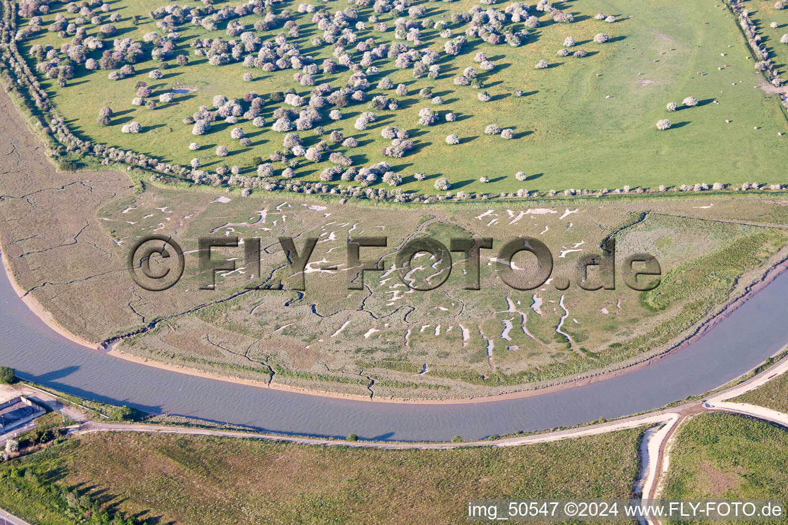 Photographie aérienne de Great Stonar dans le département Angleterre, Grande Bretagne