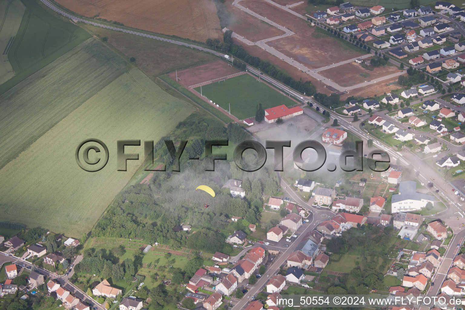 Photographie aérienne de Tressange dans le département Moselle, France