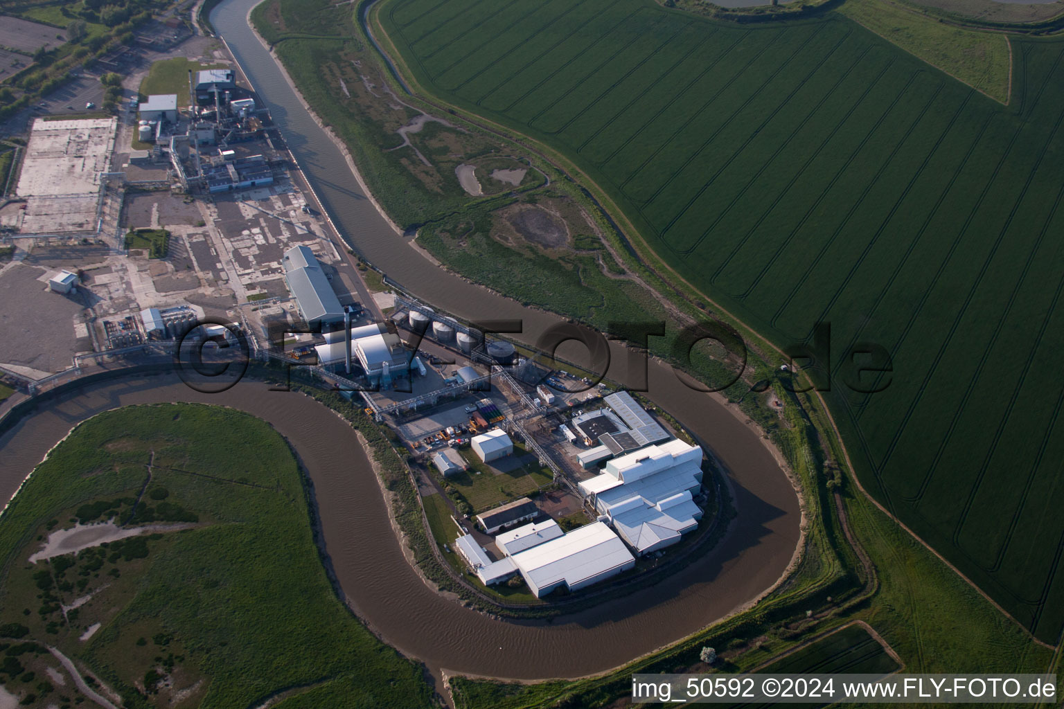 Great Stonar dans le département Angleterre, Grande Bretagne vue d'en haut