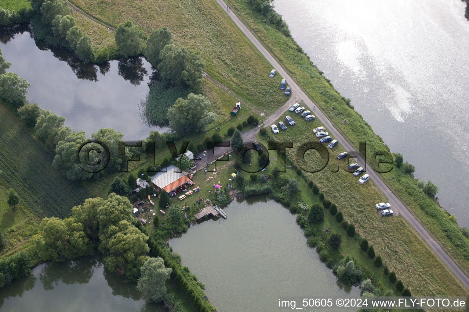 Kœnigsmacker dans le département Moselle, France d'en haut