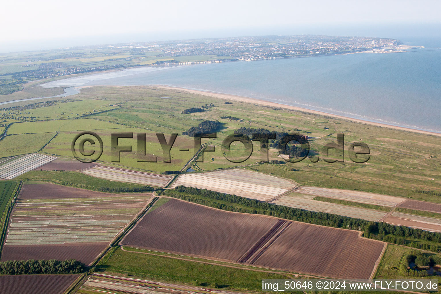 Vue d'oiseau de Great Stonar dans le département Angleterre, Grande Bretagne