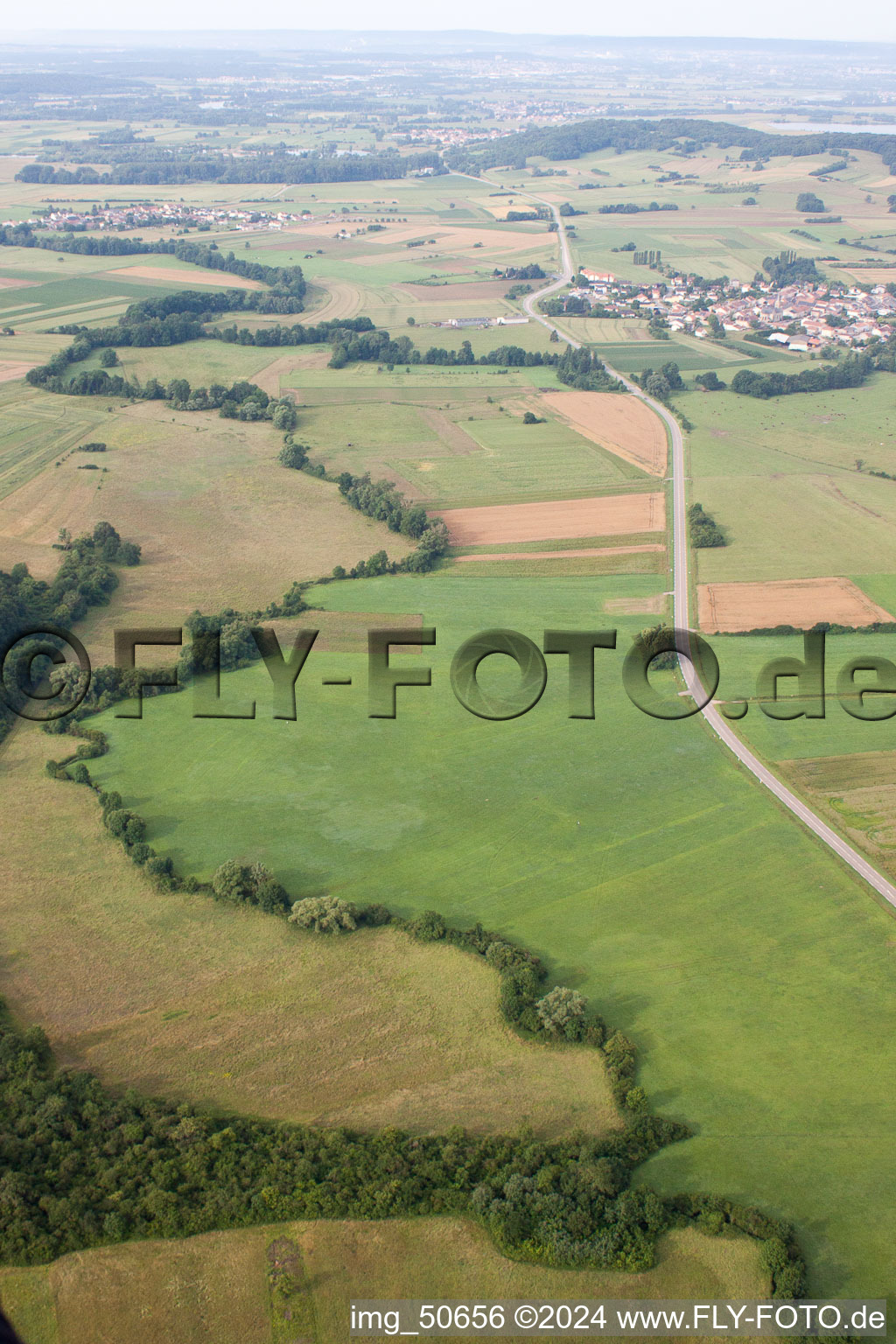 Photographie aérienne de Beyren-lès-Sierck dans le département Moselle, France