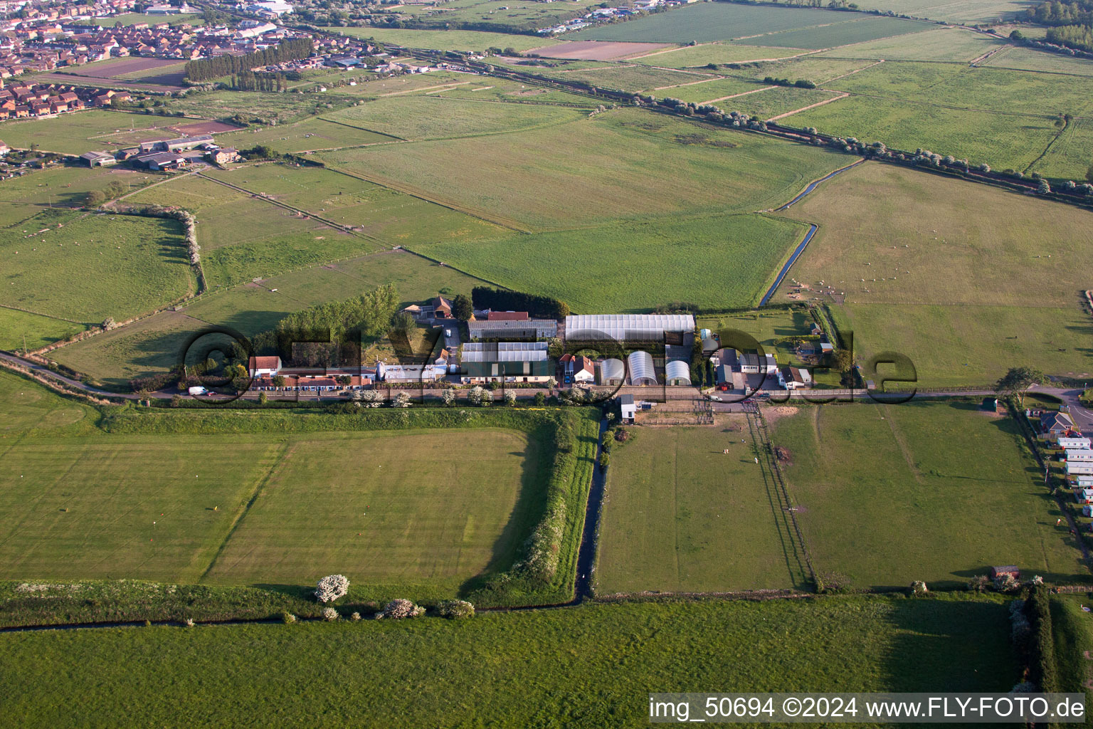 Vue aérienne de Deal dans le département Angleterre, Grande Bretagne