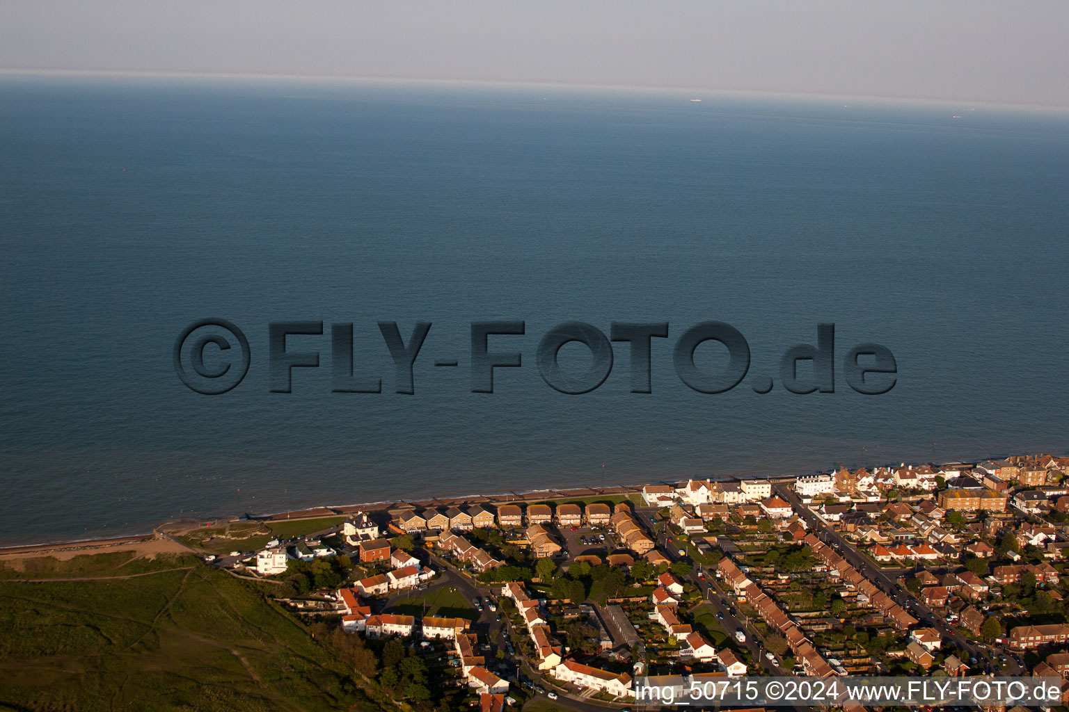 Vue d'oiseau de Deal dans le département Angleterre, Grande Bretagne