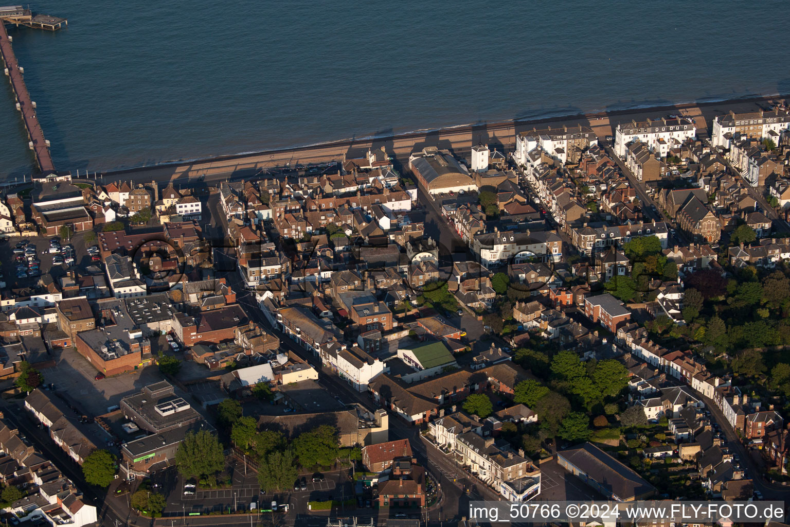 Deal dans le département Angleterre, Grande Bretagne vue du ciel