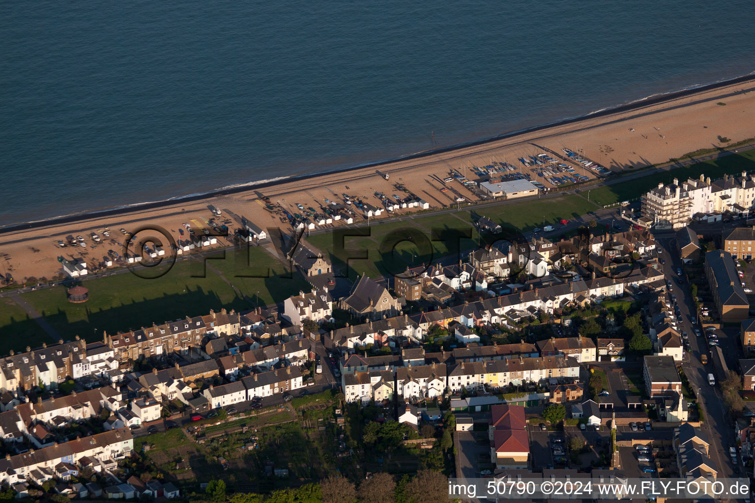 Photographie aérienne de Deal dans le département Angleterre, Grande Bretagne