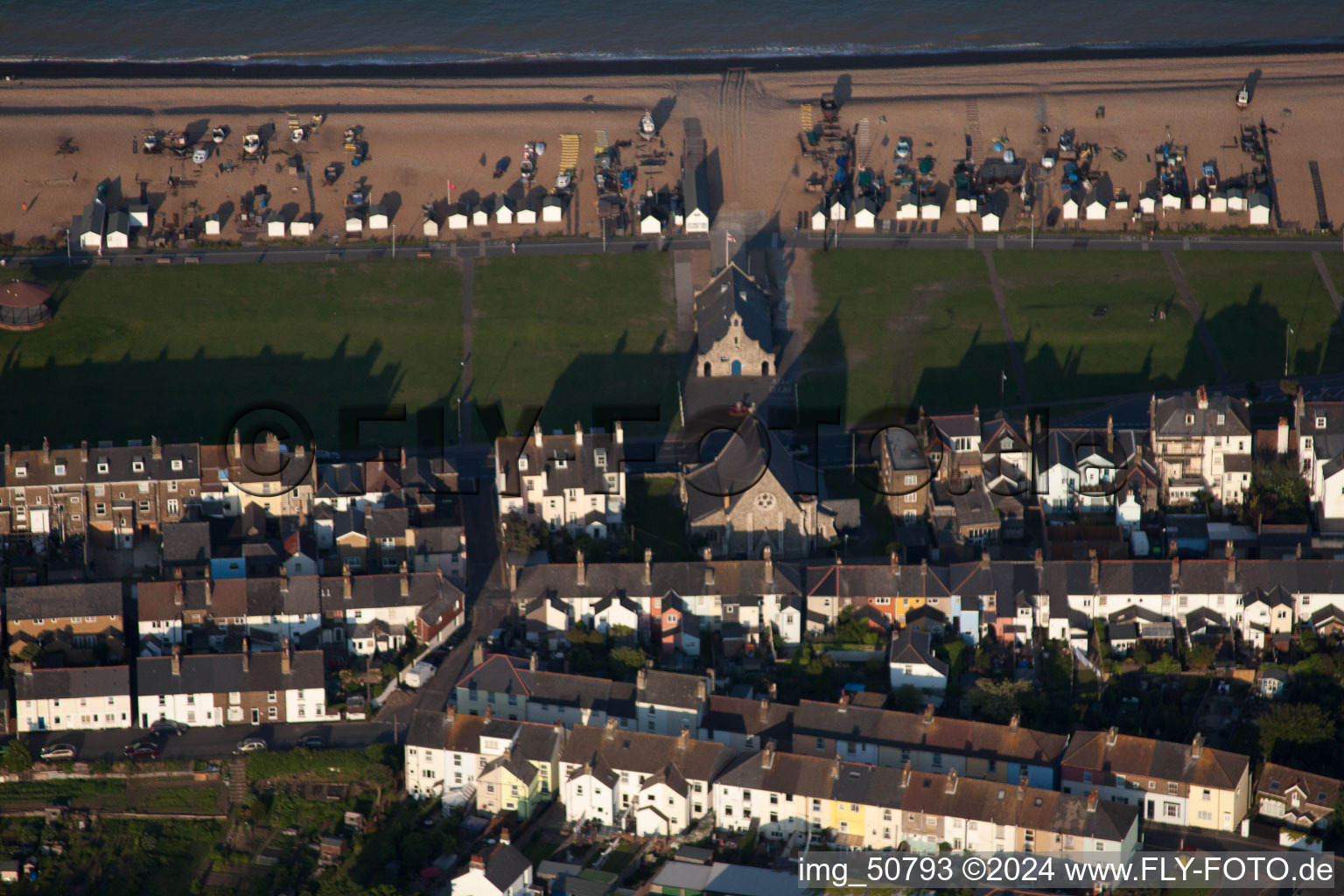 Vue oblique de Deal dans le département Angleterre, Grande Bretagne