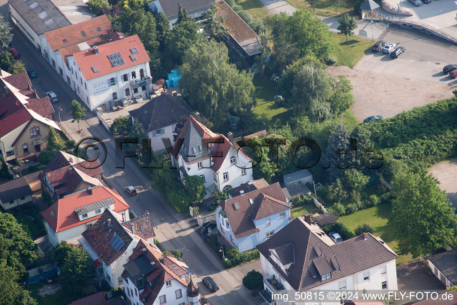 Vue aérienne de Bismarckstr à Kandel dans le département Rhénanie-Palatinat, Allemagne