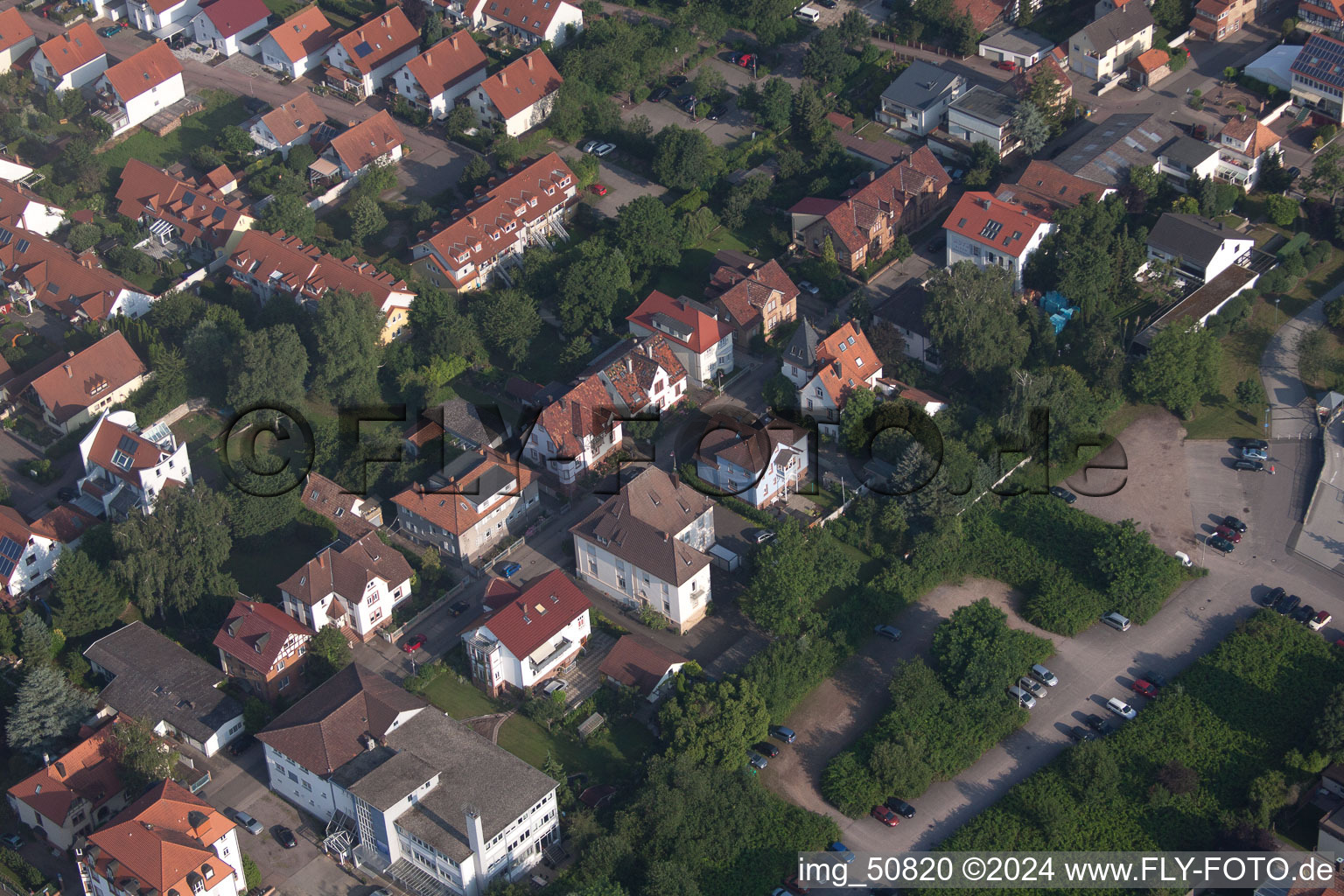 Vue aérienne de Bismarckstr à Kandel dans le département Rhénanie-Palatinat, Allemagne