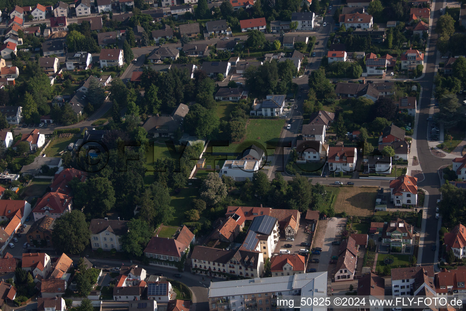 Vue aérienne de Eichendorffstr à Kandel dans le département Rhénanie-Palatinat, Allemagne