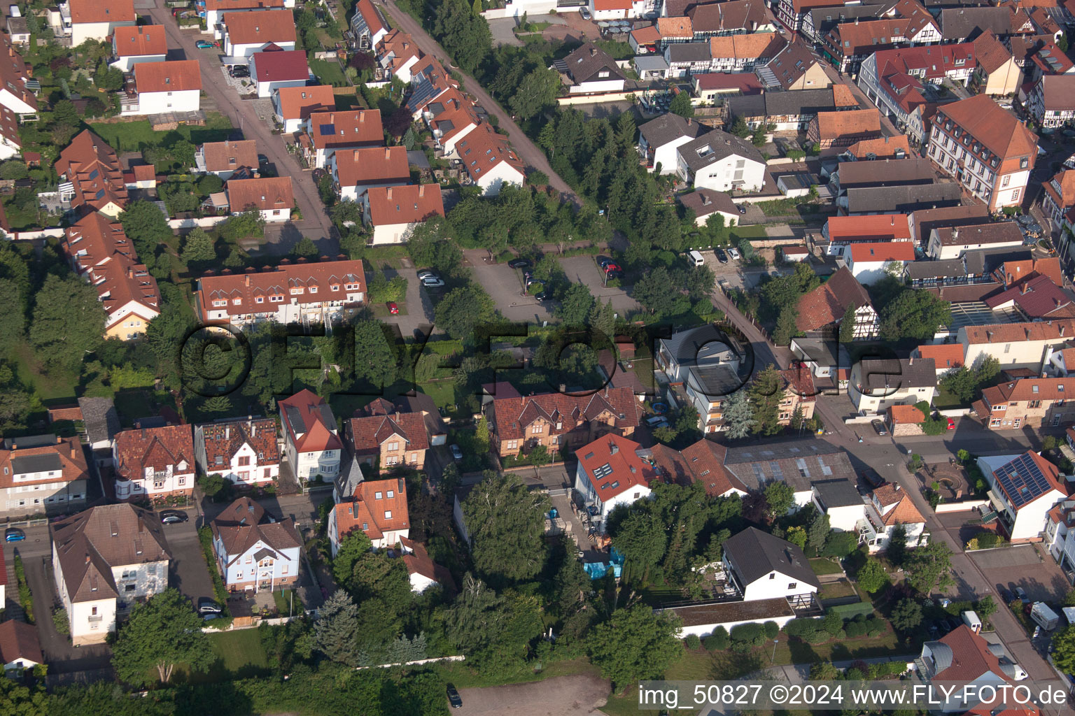 Bismarckstr à Kandel dans le département Rhénanie-Palatinat, Allemagne d'en haut