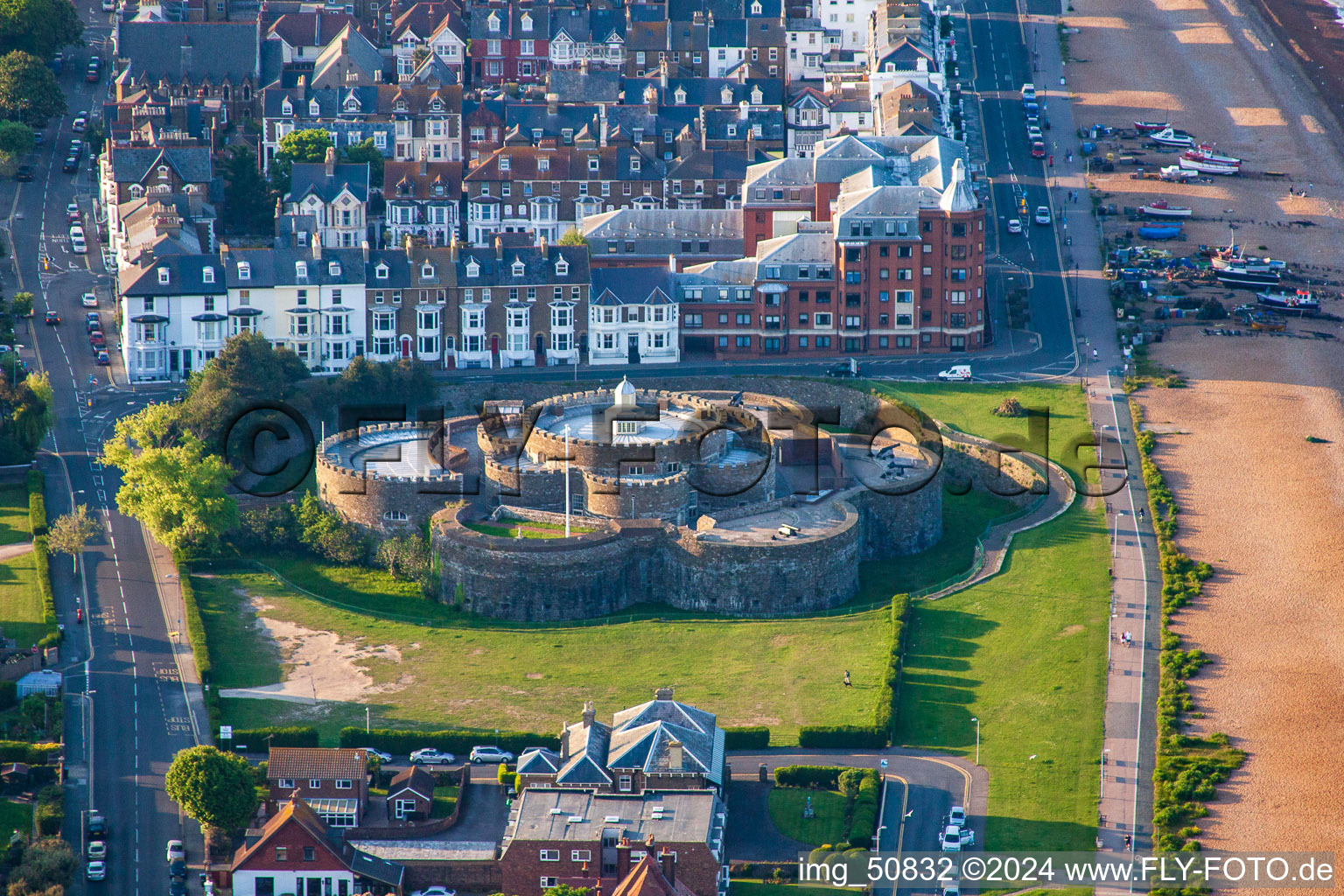 Deal dans le département Angleterre, Grande Bretagne vue d'en haut