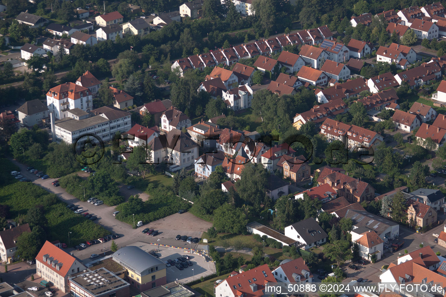 Bismarckstr à Kandel dans le département Rhénanie-Palatinat, Allemagne vue d'en haut