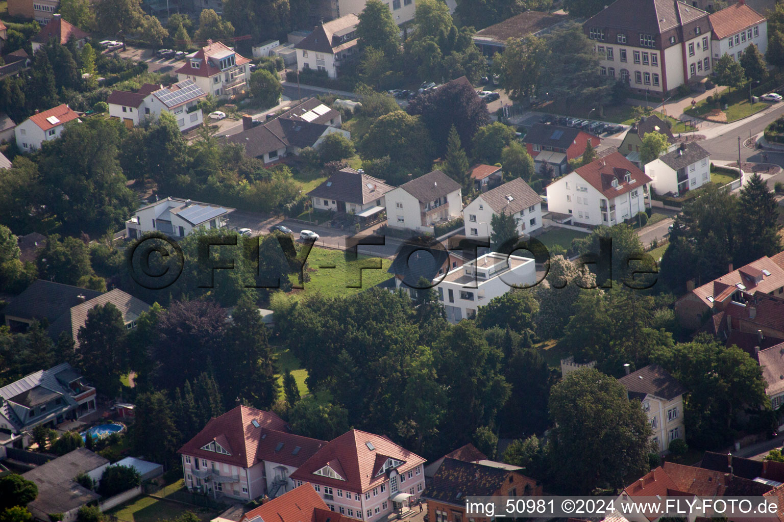 Vue aérienne de Eichendorffstr à Kandel dans le département Rhénanie-Palatinat, Allemagne