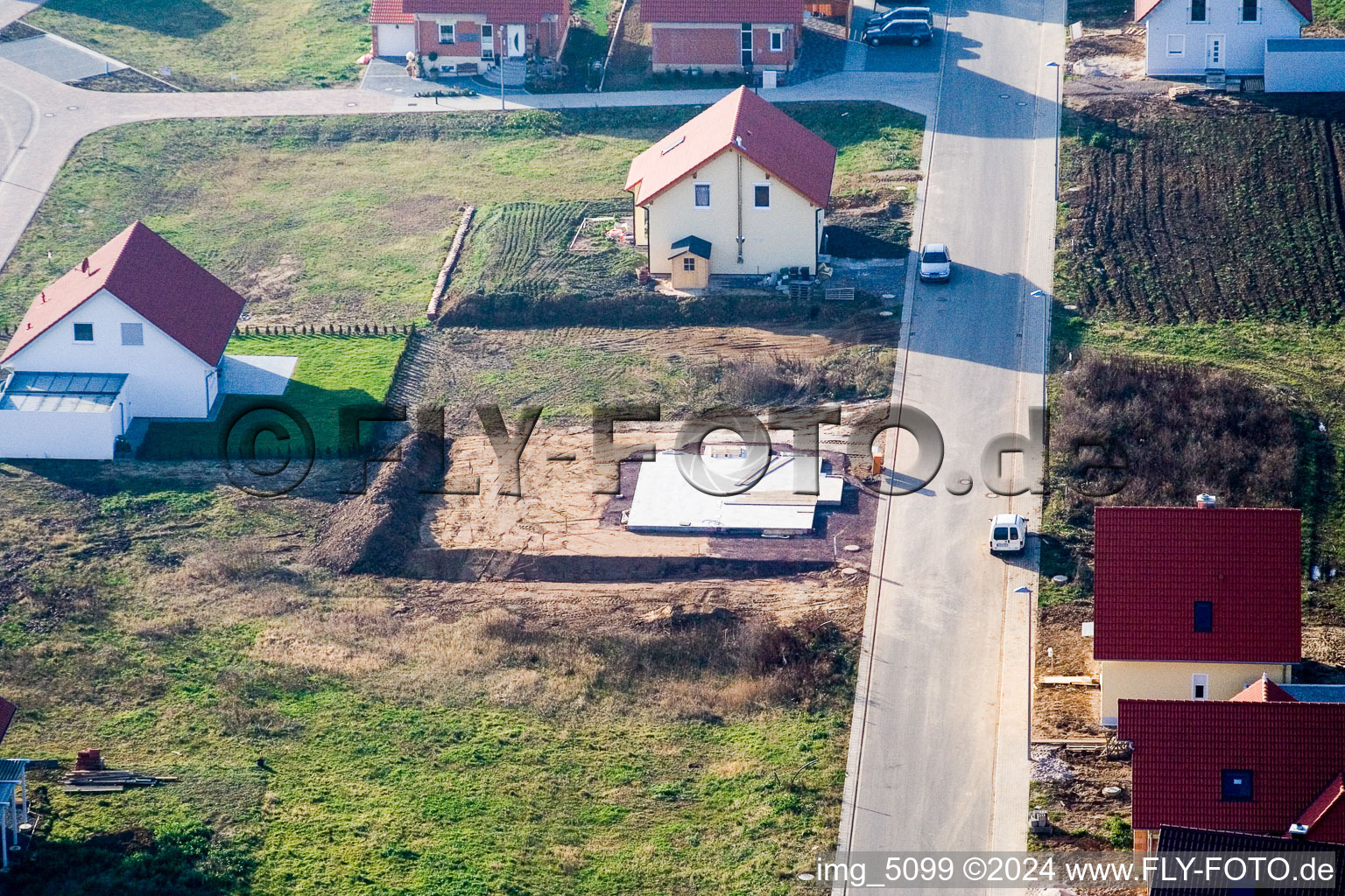 Enregistrement par drone de Nouvelle zone de développement NE à le quartier Schaidt in Wörth am Rhein dans le département Rhénanie-Palatinat, Allemagne