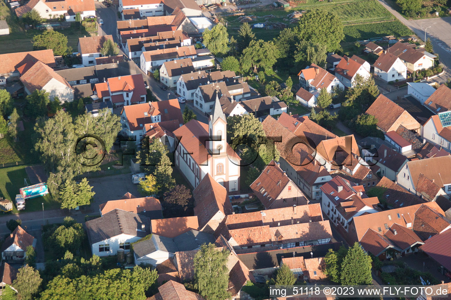 Image drone de Quartier Mühlhofen in Billigheim-Ingenheim dans le département Rhénanie-Palatinat, Allemagne