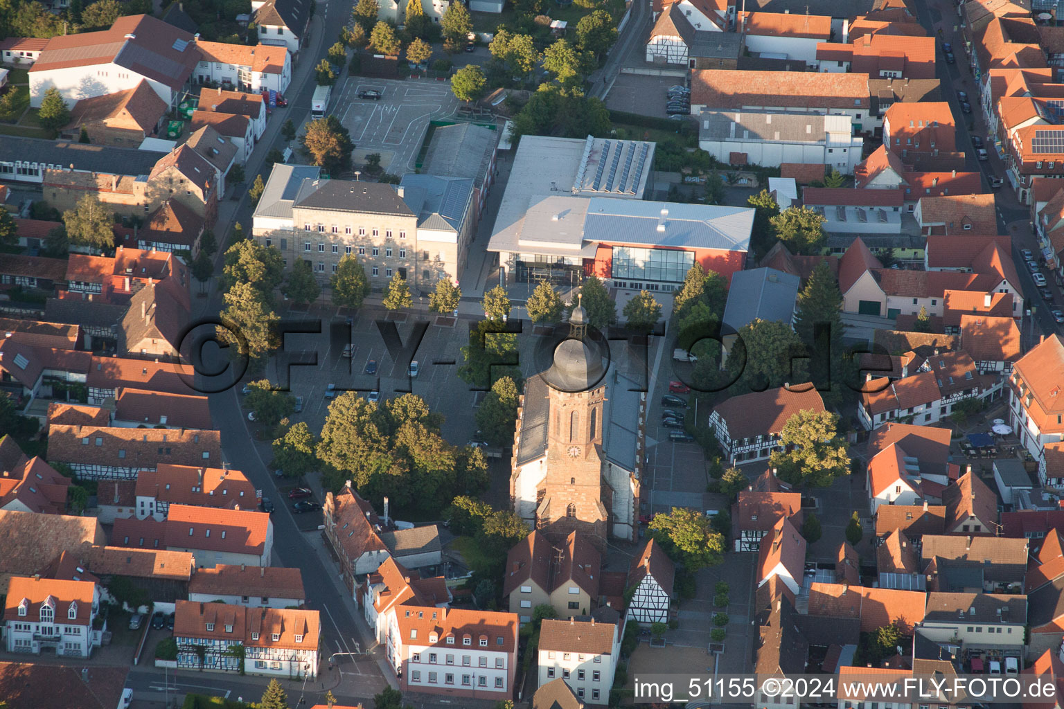 Kandel dans le département Rhénanie-Palatinat, Allemagne vue du ciel