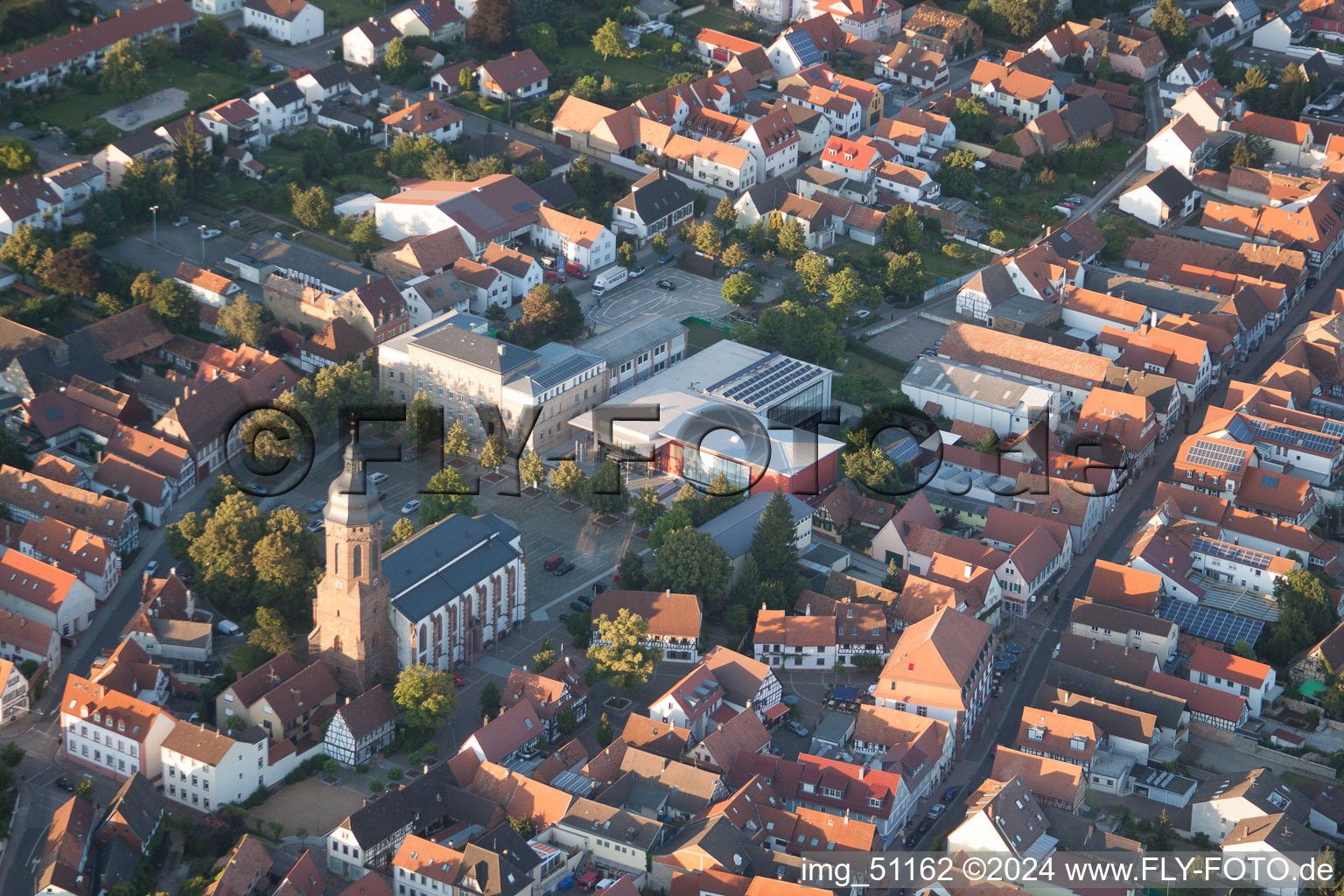 Kandel dans le département Rhénanie-Palatinat, Allemagne du point de vue du drone