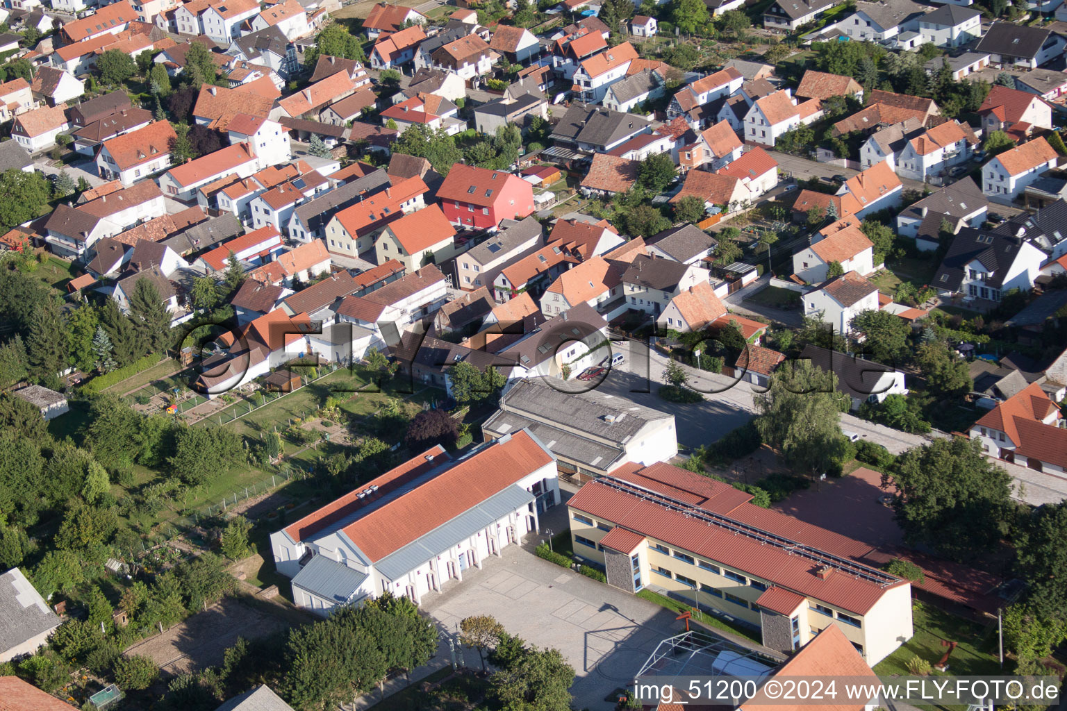 Image drone de Minfeld dans le département Rhénanie-Palatinat, Allemagne