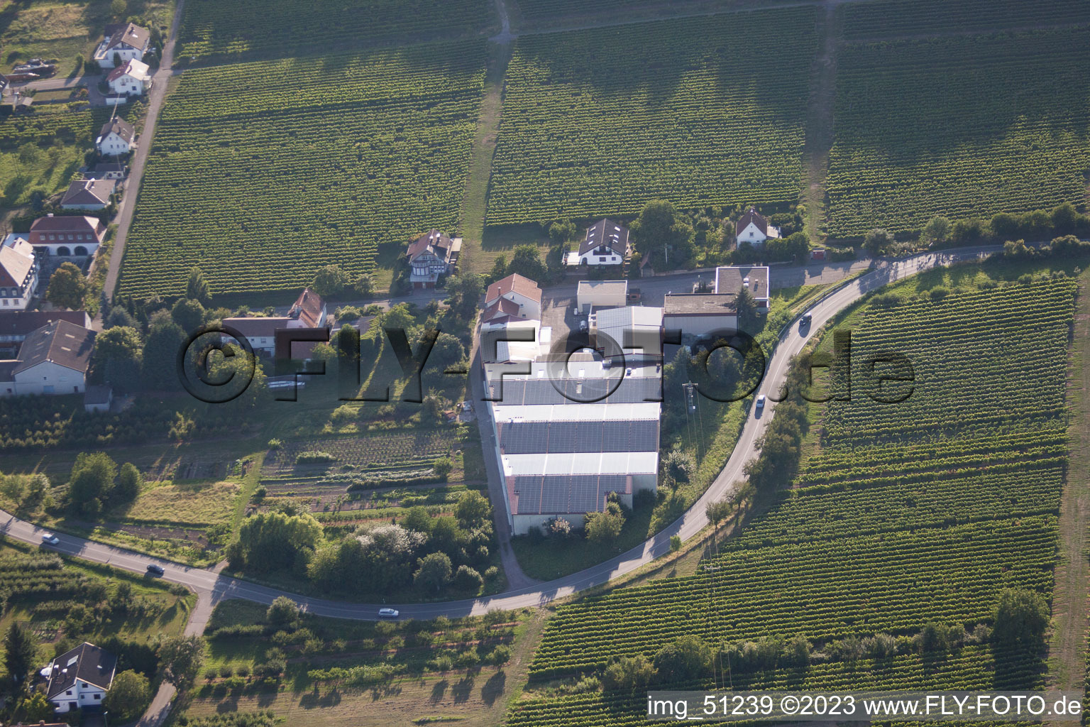 Image drone de Oberotterbach dans le département Rhénanie-Palatinat, Allemagne