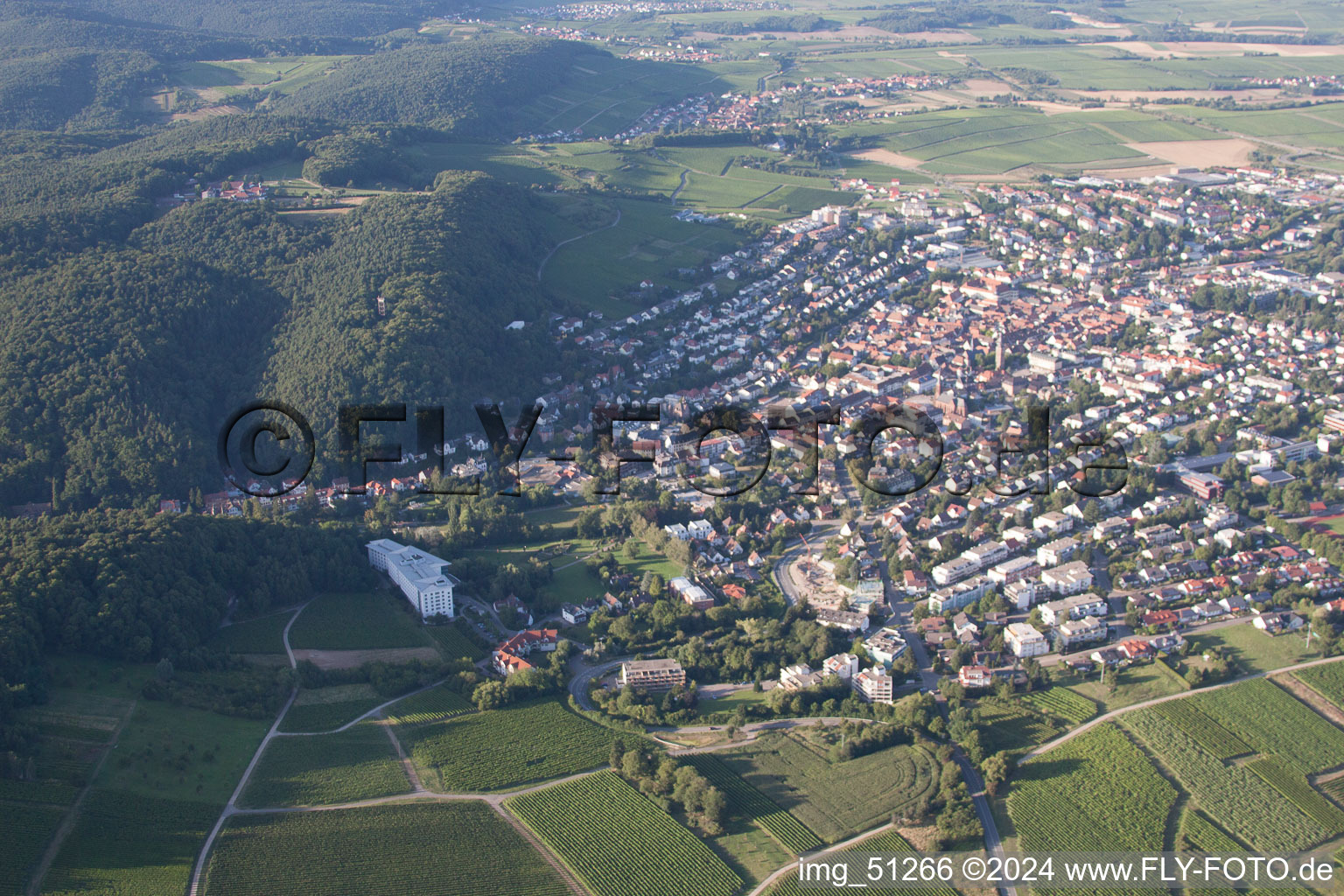 Bad Bergzabern dans le département Rhénanie-Palatinat, Allemagne d'un drone