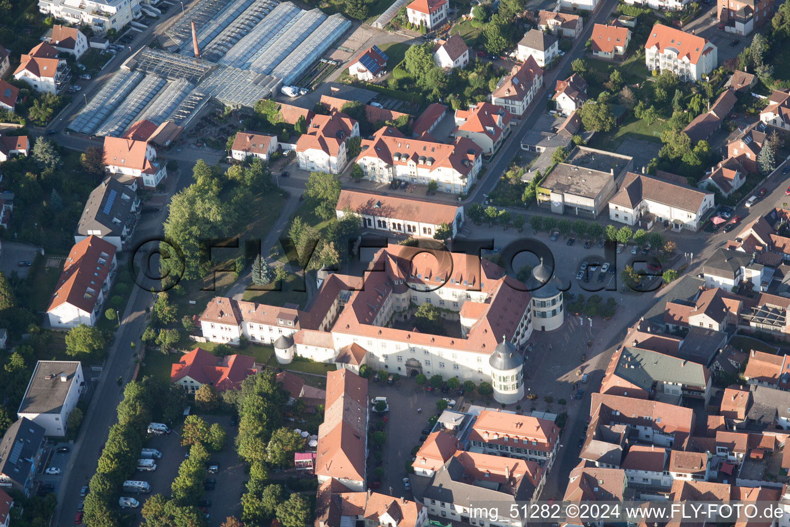 Bad Bergzabern dans le département Rhénanie-Palatinat, Allemagne vue du ciel