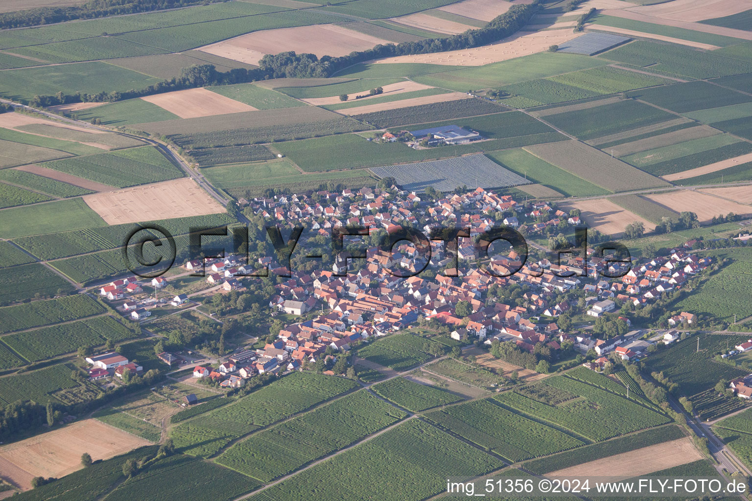 Image drone de Impflingen dans le département Rhénanie-Palatinat, Allemagne