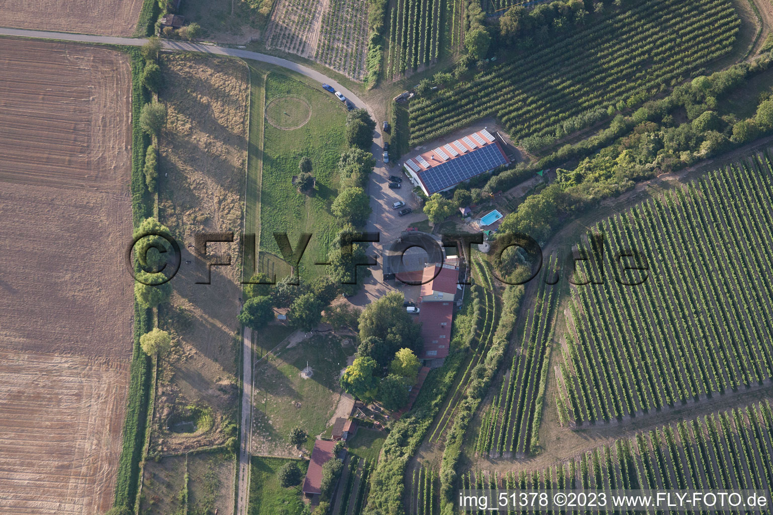 Enregistrement par drone de Quartier Herxheim in Herxheim bei Landau dans le département Rhénanie-Palatinat, Allemagne