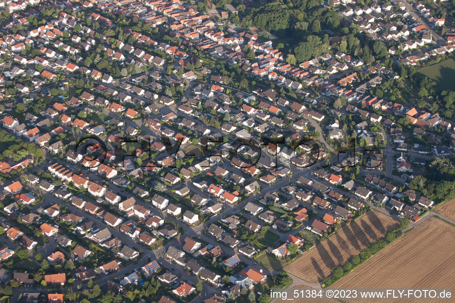 Quartier Herxheim in Herxheim bei Landau dans le département Rhénanie-Palatinat, Allemagne vu d'un drone