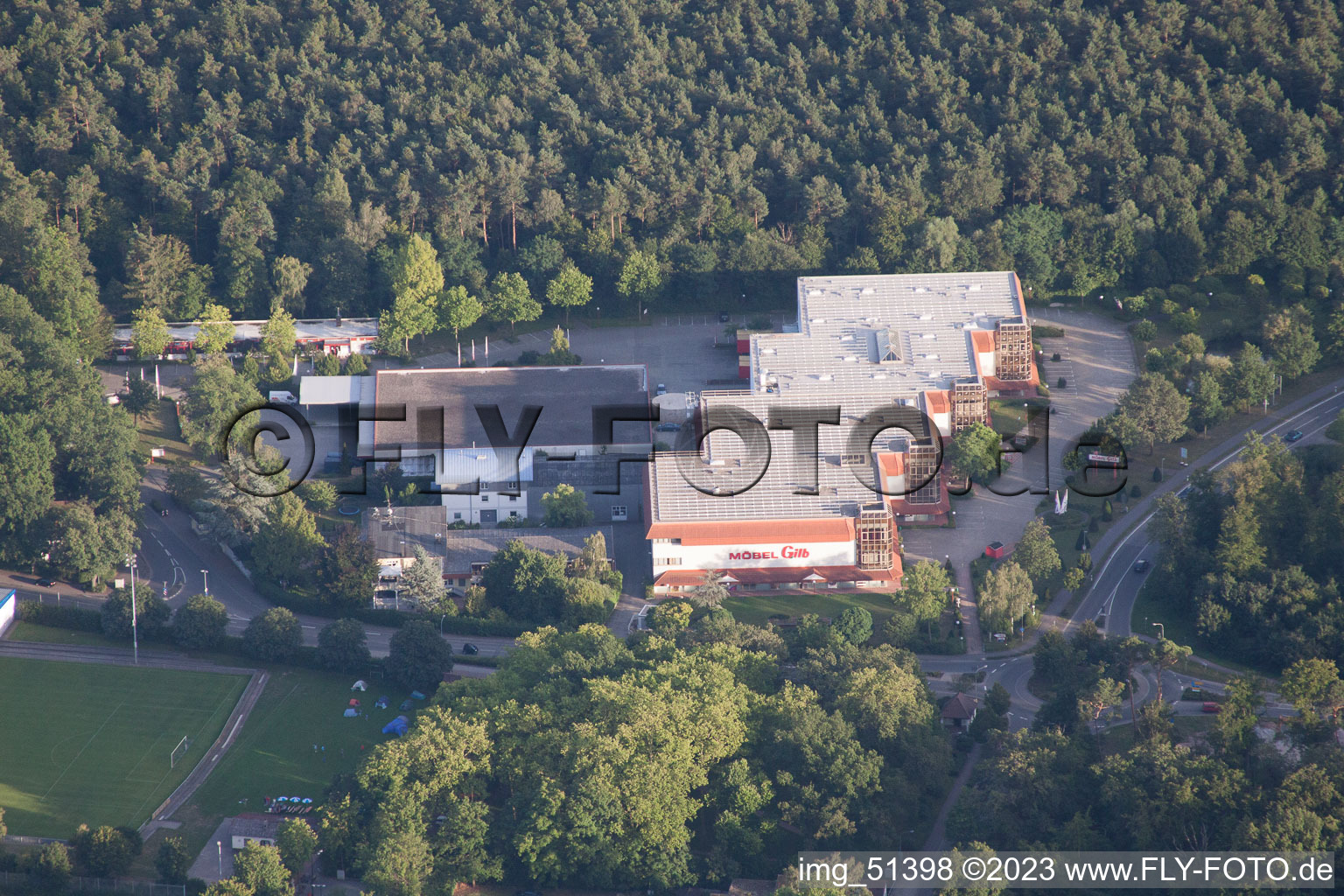 Enregistrement par drone de Quartier Herxheim in Herxheim bei Landau dans le département Rhénanie-Palatinat, Allemagne