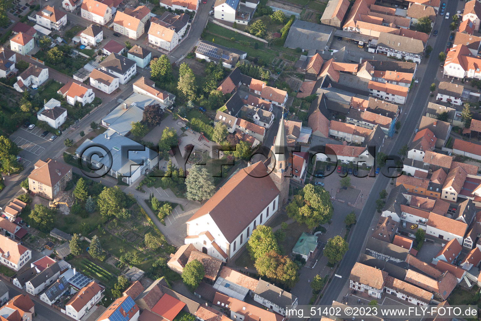 Quartier Herxheim in Herxheim bei Landau dans le département Rhénanie-Palatinat, Allemagne vu d'un drone