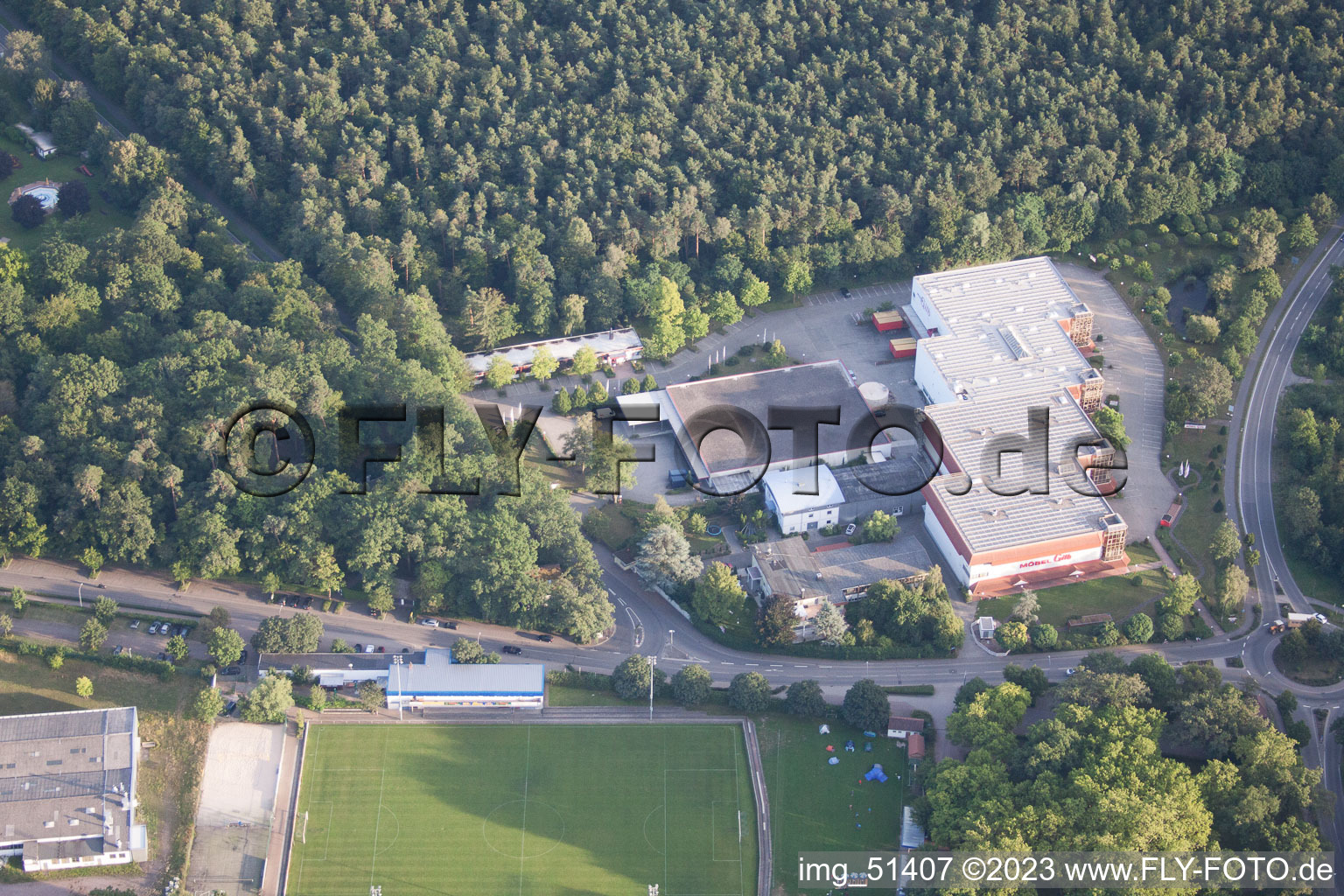 Quartier Herxheim in Herxheim bei Landau/Pfalz dans le département Rhénanie-Palatinat, Allemagne d'en haut